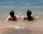 Baignade dans la mer