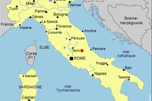 Carte Italie L'Aquila