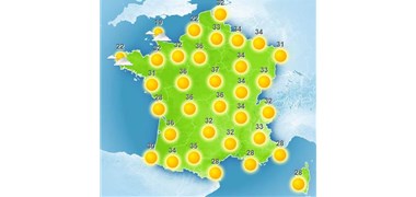 Climat : été sec, chaud, ensoleillé avec des températures supérieures à la normale