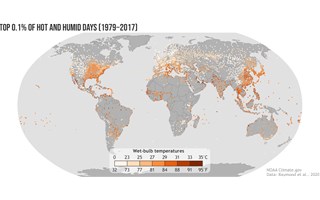 Climat : la Nasa dévoile une carte des régions qui pourraient devenir inhabitables en 2050