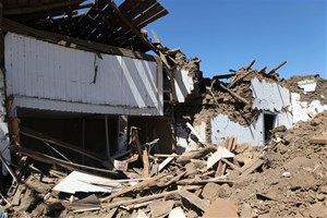 Dégâts d'un tremblement de terre