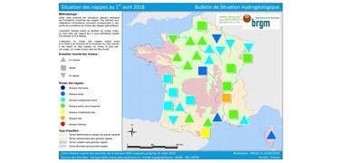 C'est la fin de la recharge hivernale des nappes phréatiques, 56 % ont un niveau haut