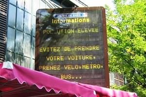 Information pollution de l'air Paris