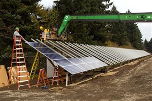 Installation de panneaux solaires
