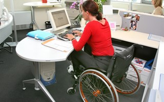 Personne handicapée au travail