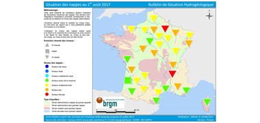 Réserves d'eau : les 2/3 des nappes phréatiques ont un niveau bas à très bas