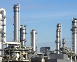 Cheminées métalliques d'usine