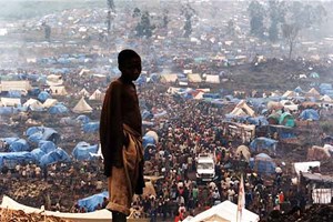 Camp de réfugiés au Rwanda