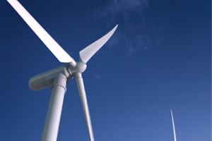 Eolienne ciel bleu