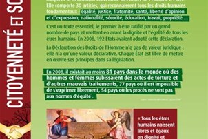 Affiche droits des enfants, des femmes et des hommes