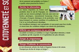 Affiche être un éco-citoyen solidaire