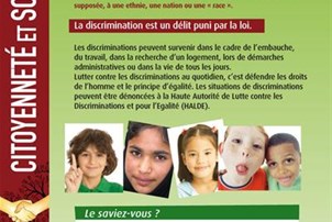 Affiche lutte contre les discriminations