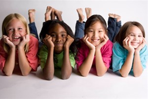 petites filles qui rient