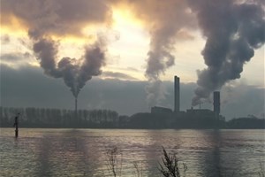 Smog pollution de l'air ville